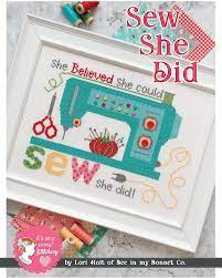Fables & tales cross stitch patterns by the prairie schooler 4 patterns: Amazon Com It S Sew Emma Sew She Did Cross Stitch Pattern Arts Crafts Sewing