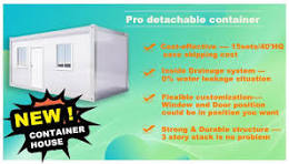 New Prefabricated Detachable Flat Pack Container House Adopt ...