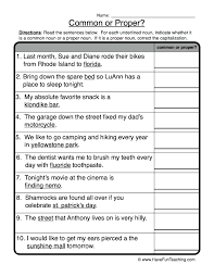 1.l.1.b, 2.l.2.a capitalize holidays, product names, and geographic names. Identify Common Or Proper Nouns Worksheet