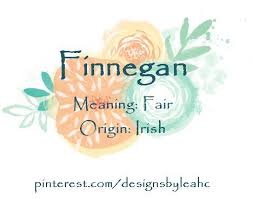 Baby Boy Name Finnegan Meaning Fair Origin Irish Nickname Finn Muslim Baby Boy Names Boy Names Unique Baby Names
