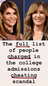 Here S The Full List Of People Charged In The College Admissions Cheating Scandal And Who Has Pleaded Guilty So Far Celebrity News Gossip Celebrity Scandal College Admission