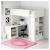 Twin Wooden Twin Loft Bed With Desk
