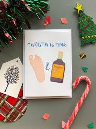 Christmas Time Missing Toe And Wine Ihsetsy Buckfast Scottishbanter Christmas Cards Christmas Time Handmade Gifts