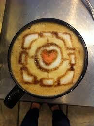 Coffee Latte Art Companion Cube Ricette Caffe Cibo