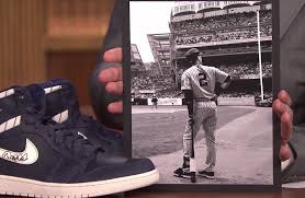 Jimmy tries on a pair of @nike 's new go flyease sneakers! Derek Jeter Signs Limited Air Jordan For Jimmy Fallon Sole Collector