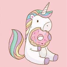 12x12 Unicorn Donut Glitter Embellished Canvas Unicorn Wallpaper Cute Unicorn Illustration Kawaii Unicorn