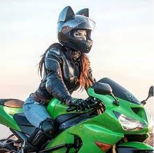 Anime cat motorcycle helmet | helmet. Black Color Cat Ears Helmet Full Face Motorcycle Street Helmet Women And Man Cute Cat Helmet With Ears Cute Cat Riding Helmet Helmets Aliexpress