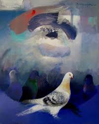 Kadir Sisginoglu Guvercin Dusleri Soyut Sanat Soyut Resimler Soyut