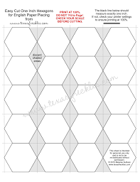 Their transparent nature makes them the obvious solution to fussy cutting your fabric. One Inch Hexagons Pdf English Paper Piecing English Paper Piecing Quilts Paper Piecing