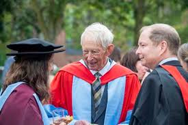 Golden winners trophy with laurel wreath, champion cup realistic illustration set. Pioneer Of Marine Geology And Oceanography Awarded Honorary Doctorate Of Science University Of Southampton