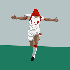 He is currently a commentator for bbc sport and itv sport. Ian Wright Arsenal Football Minimalist Design