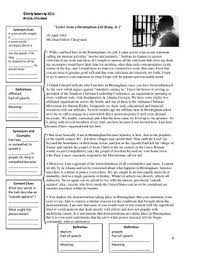 I still remember that day etched vividly in my mind. Letter From Birmingham Jail Text With Scaffolded Annotations Letter From Birmingham Ap Language Ap Language And Composition