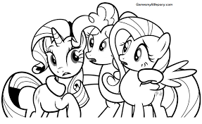 Print out this amazing set of princess coloring pages and let your kids or you embark on a wonderful coloring adventure. Princess Celestia And Friends Coloring Page My Little Pony Coloring Pages