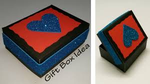 How How To Make A Chart Paper Gift Box Paper Craft Ideas
