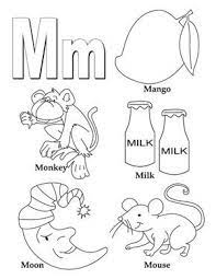 What is more, you can also find a very special category of printable coloring pages for kids, that offer extraordinary educational values. My A To Z Coloring Book Letter M Coloring Page Letter A Coloring Pages Coloring Letters Color Worksheets