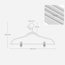 SONGMICS Grucce per pantaloni, 12 pezzi, in velluto, lunghezza 42,5 cm, con  clip regolabili, antiscivolo, salvaspazio, per pantaloni, cappotti,  vestiti, bianco CRF012W01 : Amazon.it: Moda