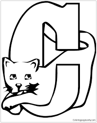 Print alphabet coloring pages for free and color our alphabet coloring! Cat With Letter C Coloring Pages Alphabet Coloring Pages Coloring Pages For Kids And Adults
