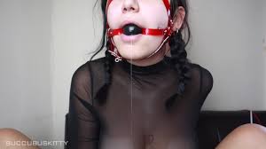 drooling on nylon gagged orgasm (preview) -Succubus Kitty