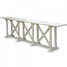 Long La Croix White Washed Console Table Reclaimed Wood Console Table Console Table Marble Top Console Table