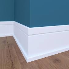 1 2 In X 5 1 4 In X 12 Ft Primed Mdf Baseboard Moulding Lowes Com Baseboard Styles Modern Baseboards Baseboard Moulding