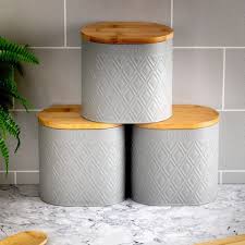 Home bargains have a fantastic range of kitchen products on offer at discount prices. Uzivatel B M Stores Na Twitteru Keep Your Kitchen Stylish With These Gorgeous Storage Containers They Wouldn T Look Out Of Place Anywhere And The Grey Embossed Styling Is Stunning Https T Co Zuz0wukjda Who Fancies Picking