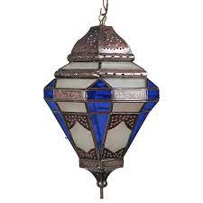 Check spelling or type a new query. Tin Spanish Colonial Pendant Light With Frosted And Blue Glass