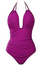 B2prity Women S One Piece Swimsuits Tummy Control Swimwear Slimming Monokini Bathing Suits For Women Backless V Neck Swim Monokini Swimsuits Swimwear Swimsuits