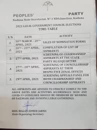 Maybe you would like to learn more about one of these? Official Kaduna State Pdp Media Team Special Announcement As A Prelude For A Smooth Conduct Of The Local Government Party Primary Elections The Peoples Democratic Party Pdp Kaduna State Chapter Has Concluded Arrangements