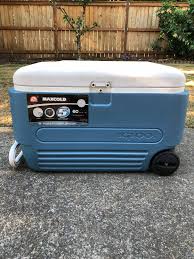 Igloo 54 quart profile roller cooler. Igloo Maxcold Wheeled Cooler 60 Qt For Sale In Gresham Or Offerup