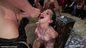Zippered brunette slave Kristine Kahill gets pussy fingered by lezdom  Lorelei Lee then in bondage poured with milk hard fucked in poblic -  XNXX.COM