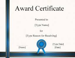 Chose from several free printable award . Free Certificate Template Word Instant Download