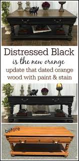 Long story short, i can't get my living room put together. Distressed Coffee Table In Black And Tan Distressed Coffee Table Black Painted Furniture Coffee Table Makeover