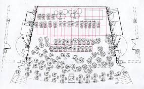 severance hall stage set up plan for a performance including