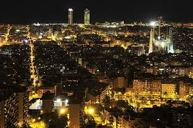 Barcelona is the largest city on the mediterranean sea. Hd Wallpaper Barcelona Cities Houses Megapolis Night Spain Wallpaper Flare