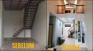 Proses memasang rangka loteng kayu rumah teres ala kampung sebelum dibawa naik ke bahagian atas rumah.rangka ini semuanya dikunci dengan konsep tanggam bagi. Wanita Kongsi Deko Loteng Rumah Teres Siap Boleh Tambah Bilik Manfaatkan Ruang Yang Ada