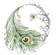 Beautiful Feather Daisy Yin Yang Yin Yang Tattoos Peacock Tattoo Tattoos