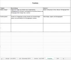 Open office writer 33.7 kb. Putzplan 2019 Fur Excel Und Als Pdf