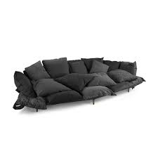 Best large couch (also best deep couch) : Comfy Sofa Charcoal Gray Rouse Home