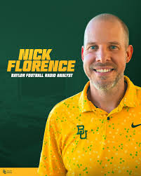 Add 2025 Baylor Football color analyst to his resume. Welcome to the radio  crew, football alum Nick Florence! 🎙️ Full info:  https://baylorbea.rs/4g8MK89 #SicEm