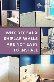 Today i'm back with the diy faux shiplap tutorial. Read This Before Installing Diy Faux Shiplap Walls Pretty Purple Door