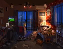 Anime room wallpapers top free anime room backgrounds. Anime Bedrooms Night