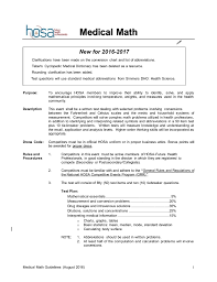 medical math