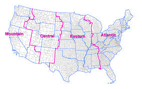 17 Categorical Time Zones Of The Us