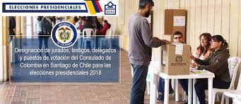 Primarias presidenciales, segunda vuelta de gobernadores, y parlamentarias a fin de año son parte de las elecciones que se realizarán este . Designacion De Jurados Testigos Delegados Y Puestos De Votacion Del Consulado De Colombia En Santiago De Chile Para Las Elecciones Presidenciales 2018 Consulado De Colombia En Santiago De Chile