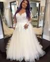Skräddarsydd bröllopsklänning Plus Size Boho A-line - Women Beauty