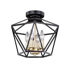 Kitchen lighting is essential because it can help you see to prepare food. Patriot Lighting Roma Noble Bronze Natural Brass 4 Light Semi Flush Mount Ceiling Light At Menards