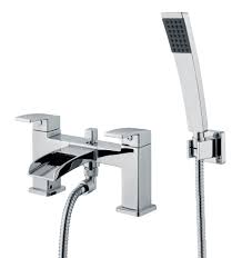 Cooke Lewis Havasu Waterfall Chrome Bath Shower Mixer Tap Departments Diy At B Q Bath Shower Mixer Taps Bath Shower Mixer Basin Mixer Taps