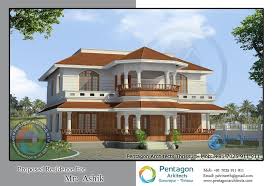 Traditional Style Double Floor Kerala Home Design
