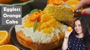 Cream together butter,shortening and sugar. Orange Cake Eggless Recipe Fun Food Frolic