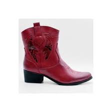 Cloutées ou à sangles, ces chaussures. Santiag Femme Rouge Cdiscount